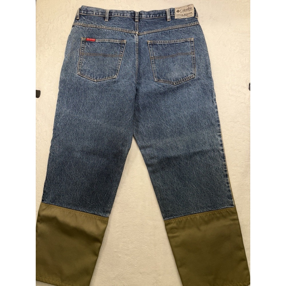 Columbia Jeans Mens 38x30 Blue Upland Brush Patch Field Hunting Pants Outdoor